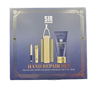 New Unopened SIR HANDSOME Hand Repair Set Nail File Hand Balm Nail Clipper Nice